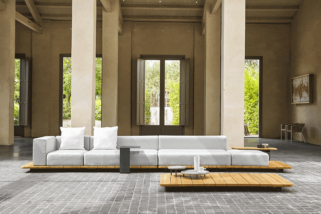 PAL MESA RECTANGULAR TAPA TECA 184X92 CM - IMAGEN 1
