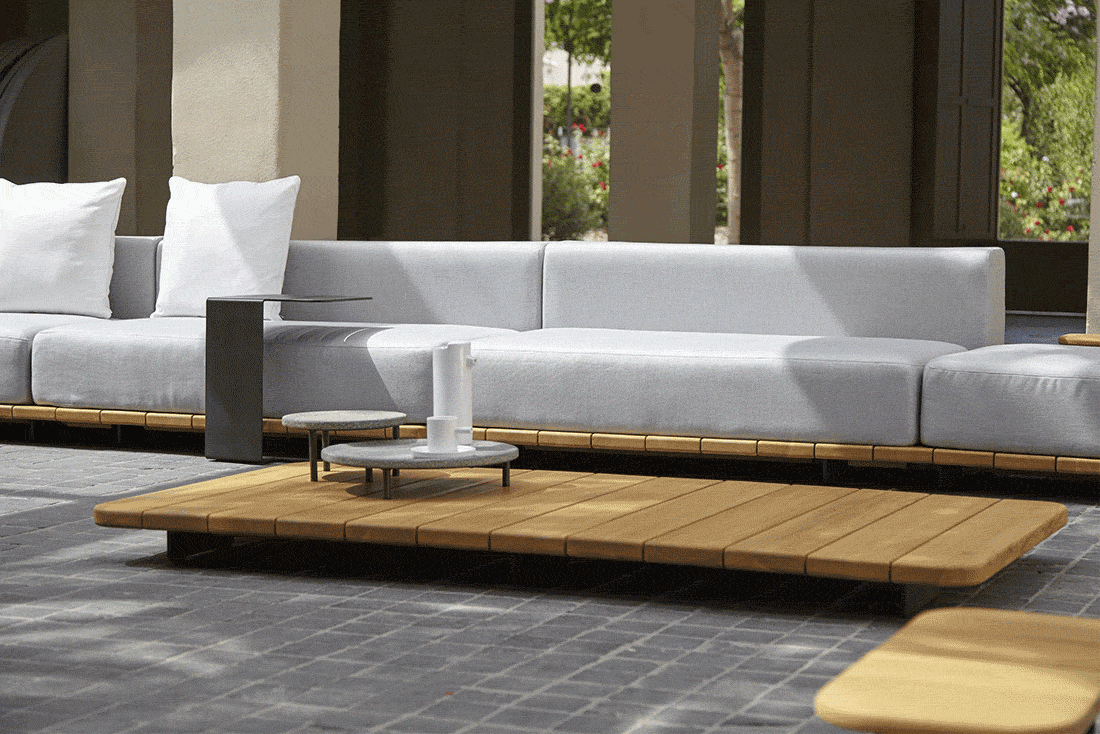 PAL MESA RECTANGULAR TAPA TECA 184X92 CM - IMAGEN 2