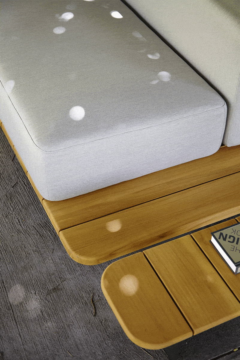 PAL BASE 184X92 CM & ASIENTO DOBLE & RESPALDO DOBLE CENTRO - IMAGEN 1