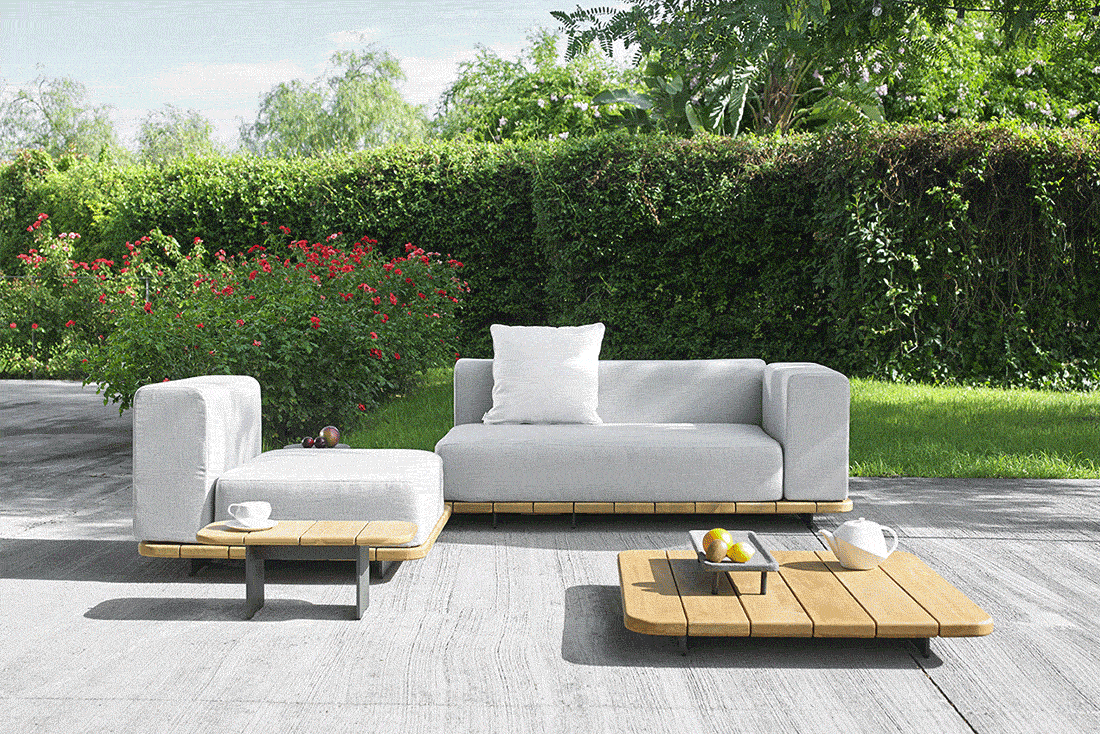 PAL BASE 184X92 CM & ASIENTO DOBLE & RESPALDO DOBLE & BRAZO IZQUIERDO - IMAGEN 1