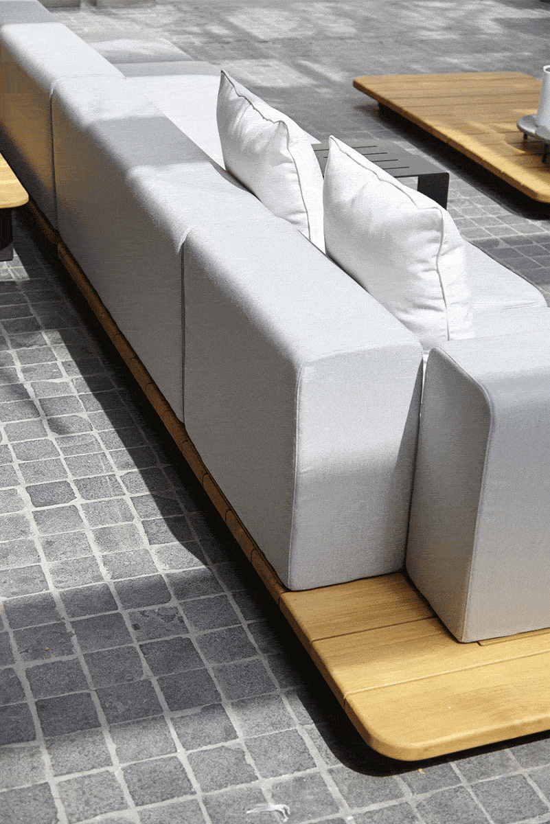 PAL BASE 246X92 CM & ASIENTO & RESPALDO DOBLE & ASIENTO & RESPALDO SINGLE & BRAZO DERECHO DESPLAZADO IZQUIERDO - IMAGEN 3