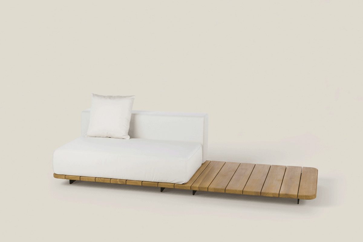 PAL BASE 246x92 CM &  ASIENTO DOBLE &  RESPALDO DOBLE DERECHO
