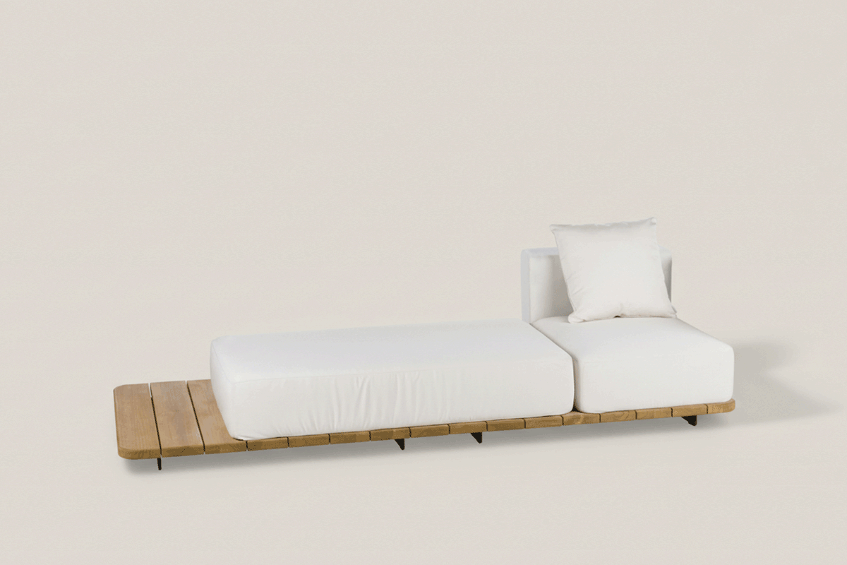 PAL BASE 246X92 CM & ASIENTO & RESPALDO SINGLE IZQUIERDA & ASIENTO DOBLE