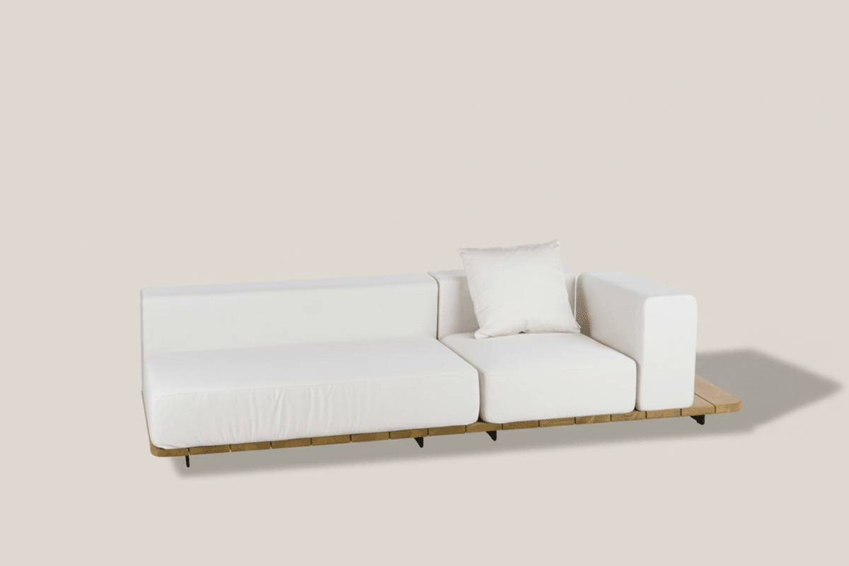 PAL BASE 246X92 CM & ASIENTO & RESPALDO DOBLE & ASIENTO & RESPALDO SINGLE & BRAZO IZQUIERDO DESPLAZADO DERECHA