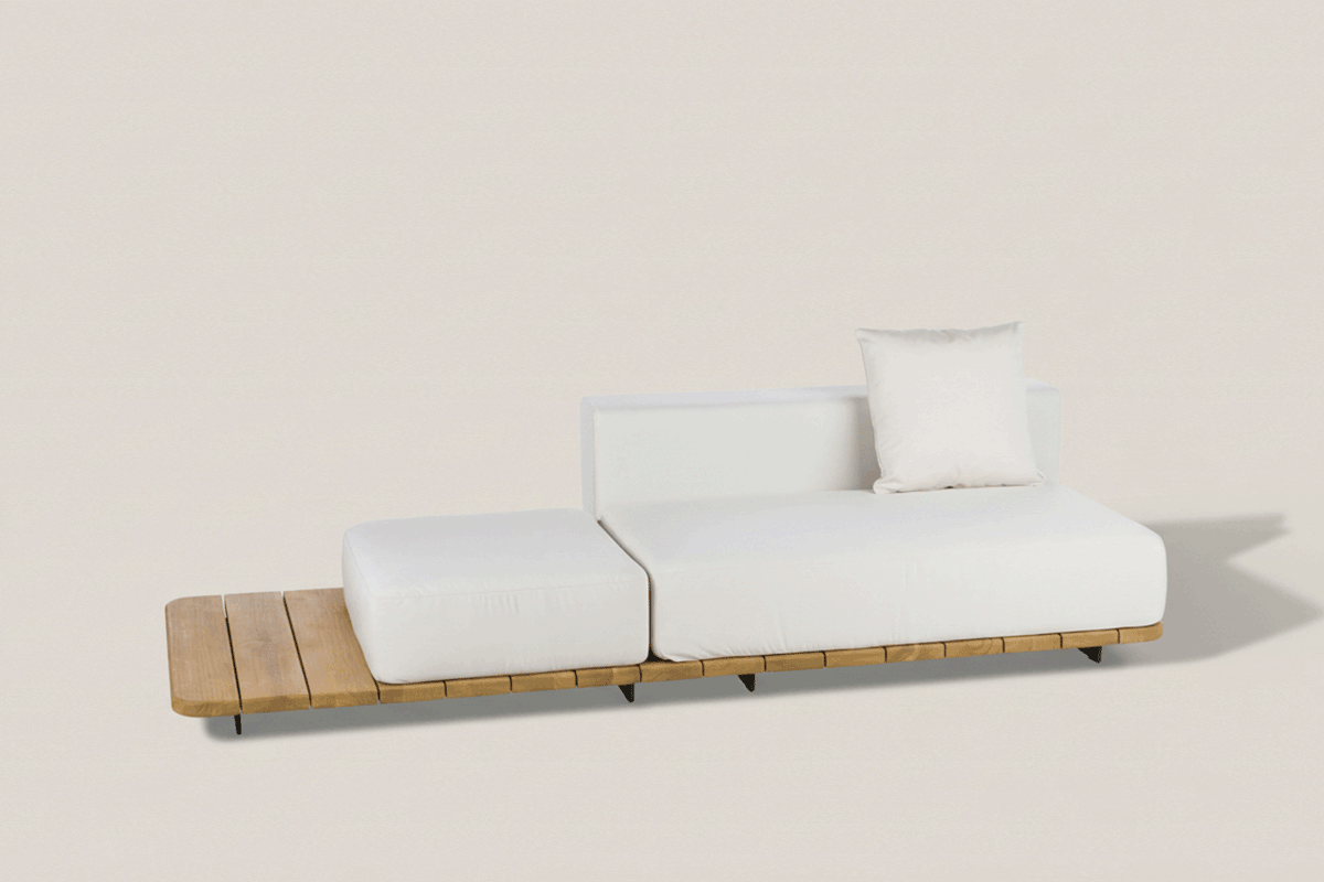 PAL BASE 246X92 CM & ASIENTO & RESPALDO DOBLE IZQUIERDO & ASIENTO SINGLE