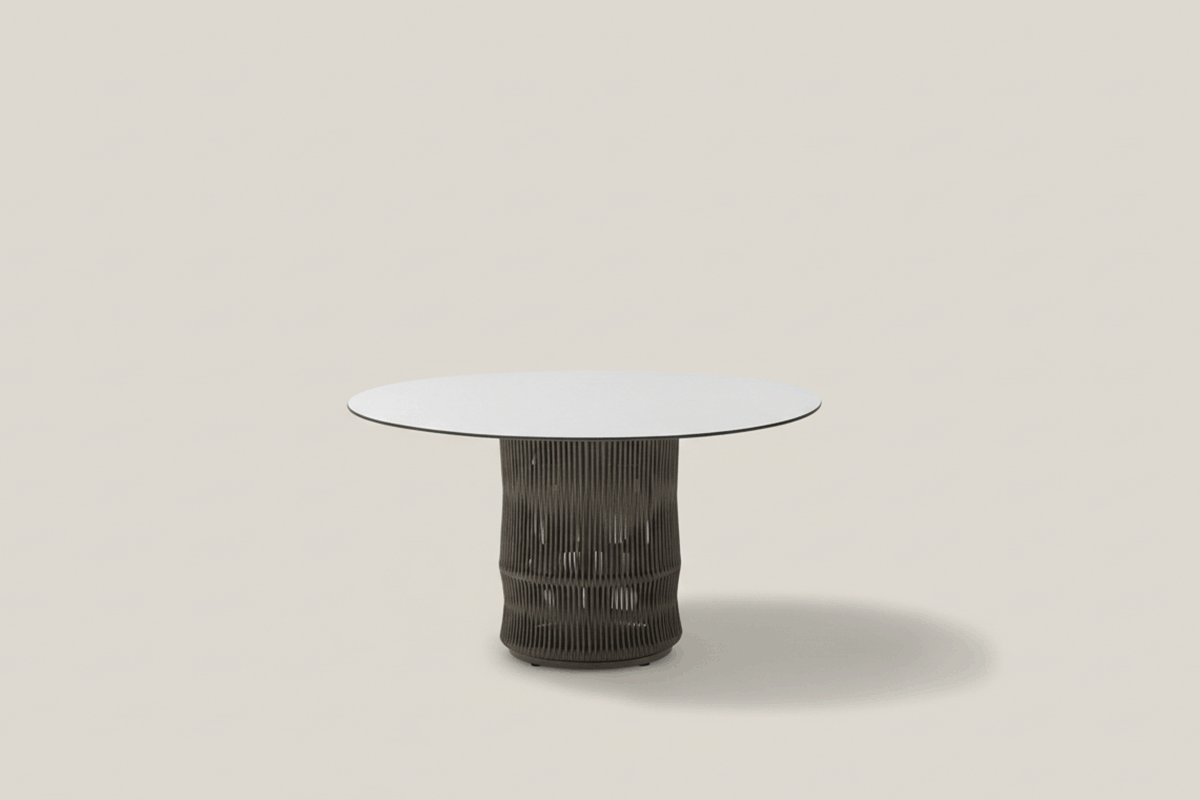 WEAVE PIE MESA COMEDOR TRENZADO
