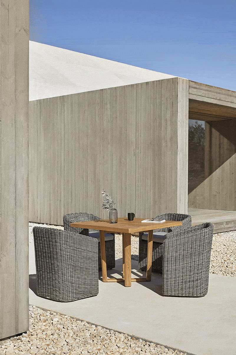 HERITAGE MESA COMEDOR CUADRADA 103X103 CM - IMAGEN 1