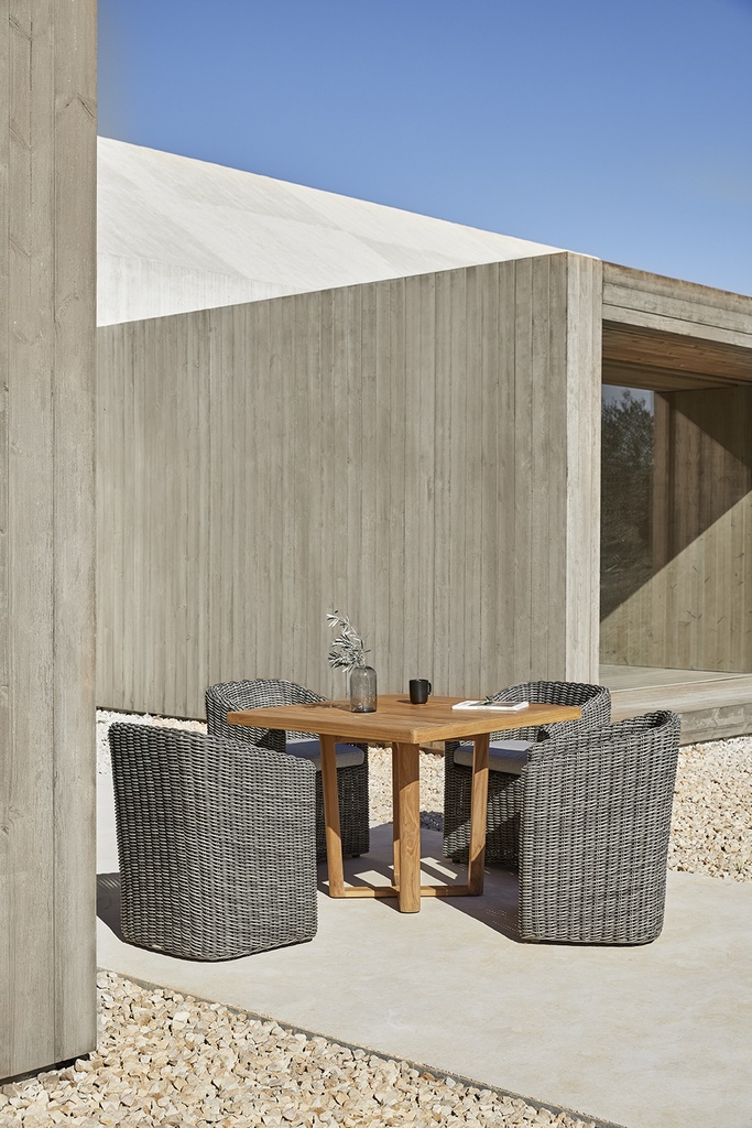 HERITAGE MESA COMEDOR CUADRADA 103X103 CM - IMAGEN 1