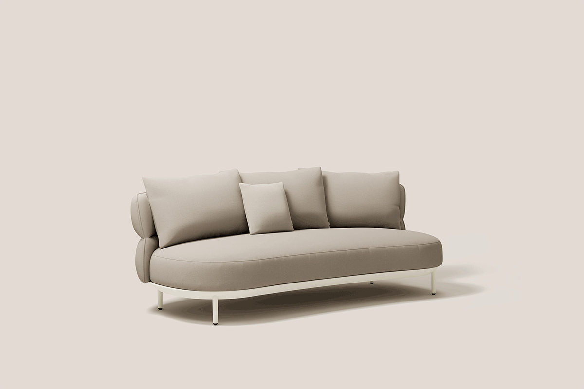 AMBA ESSENCE MÓDULO SOFÁ 2 SIN BRAZOS C/34 BLANCO MINERAL