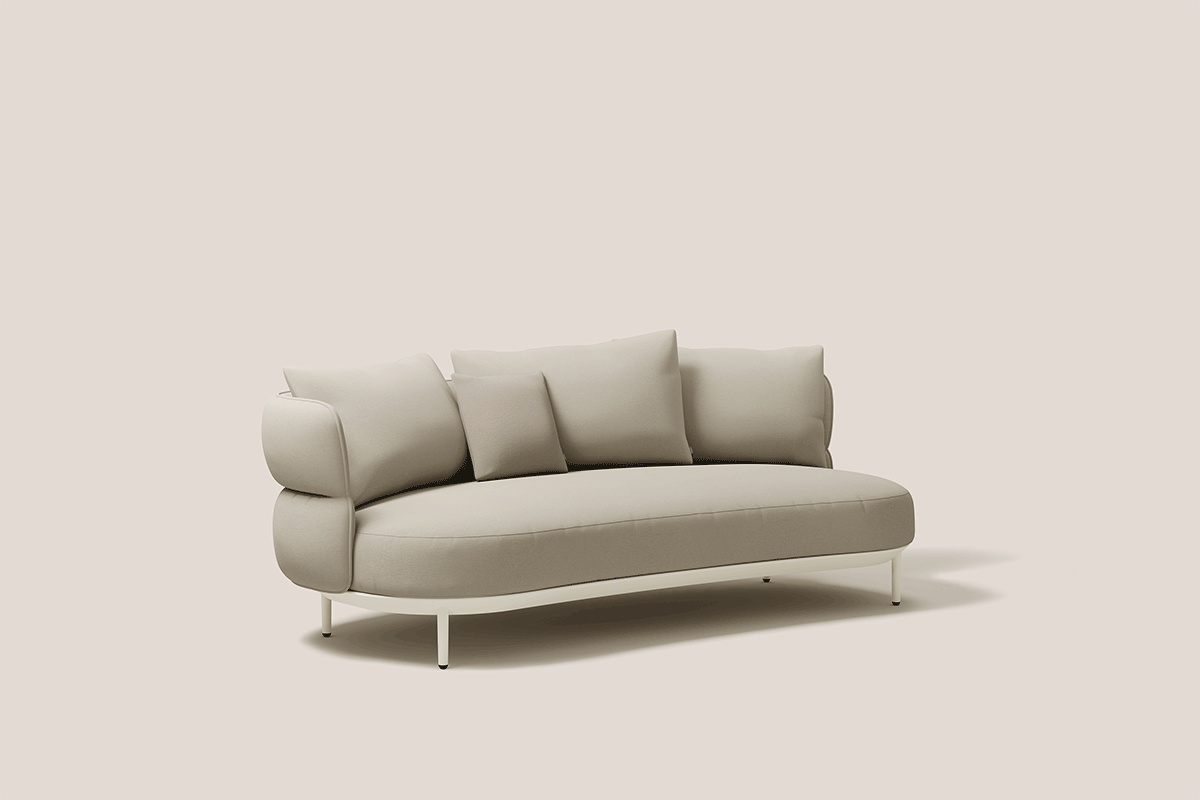 AMBA ESSENCE MÓDULO SOFÁ 2 BRAZO DERECHO C/34 BLANCO MINERAL