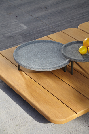 PAL MESA CUADRADA TAPA TECA 92X92 CM - IMAGEN 1