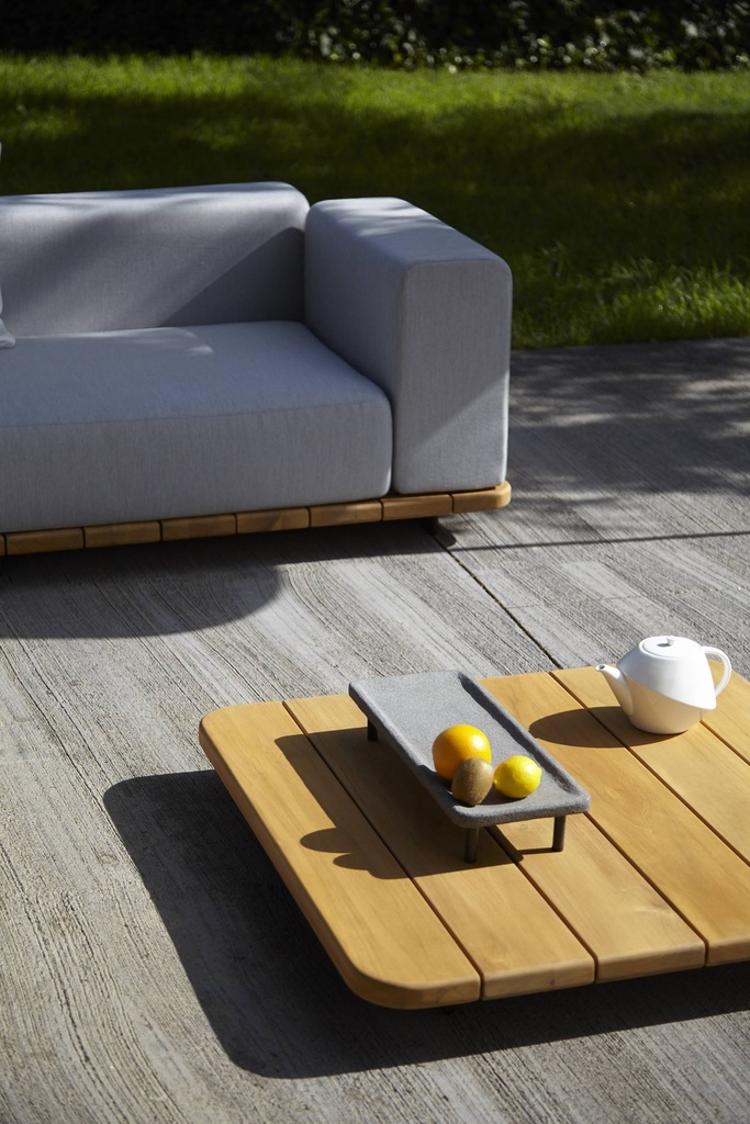 PAL MESA CUADRADA TAPA TECA 92X92 CM - IMAGEN 6