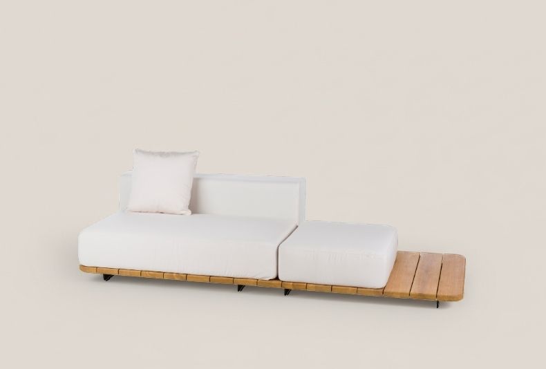 PAL BASE 246X92 CM & ASIENTO & RESPALDO DOBLE & ASIENTO SINGLE DERECHA