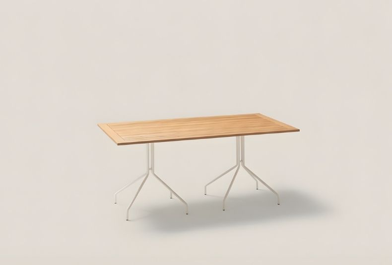 WEAVE MESA DE COMEDOR DOBLE PIE