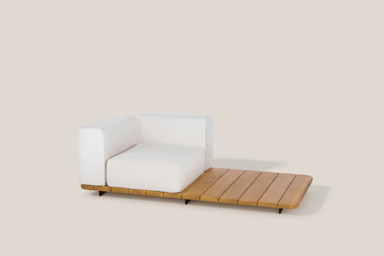 PAL BASE 184X92 CM & ASIENTO SINGLE & RESPALDO SINGLE & BRAZO DERECHO