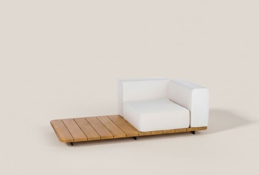 PAL BASE 184X92 CM & SINGLE SEAT & SINGLE BACK & LEFT ARM