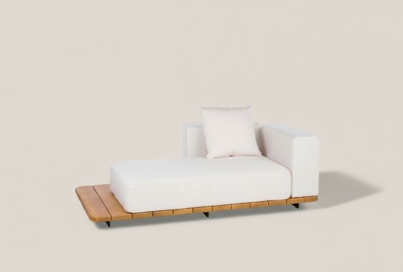 PAL BASE 184X92 CM & ASIENTO DOBLE & RESPALDO SINGLE & BRAZO IZQUIERDO