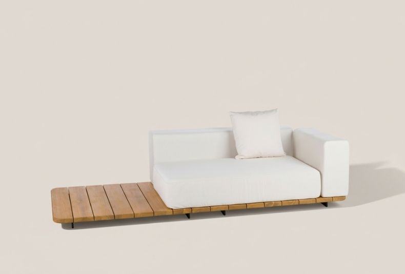 PAL BASE 246X92 CM & ASIENTO DOBLE & RESPALDO DOBLE & BRAZO IZQUIERDO