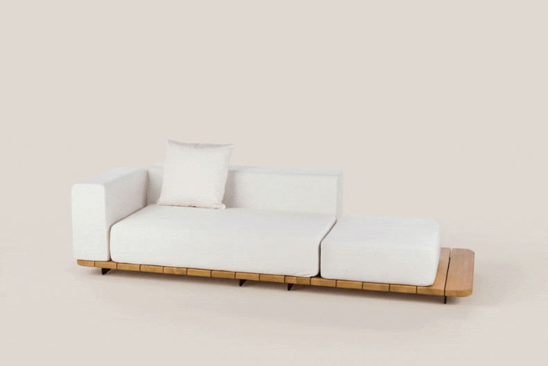 PAL BASE 246X92 CM & ASIENTO & RESPALDO DOBLE & ASIENTO SINGLE & BRAZO DERECHO