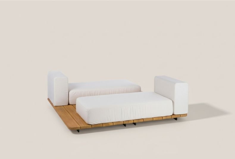 PAL BASE 185x185 CM & 2 ASIENTO DOBLE & 2 VIS A VIS RESPALDO SINGLE